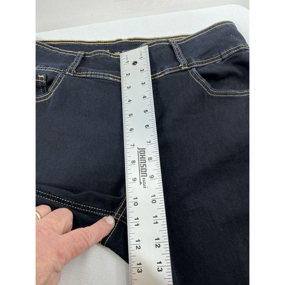 Womans Excellent Condition Copper Flash Dark Blue Jeans 12 0127/B-3 - Picture 6 of 8